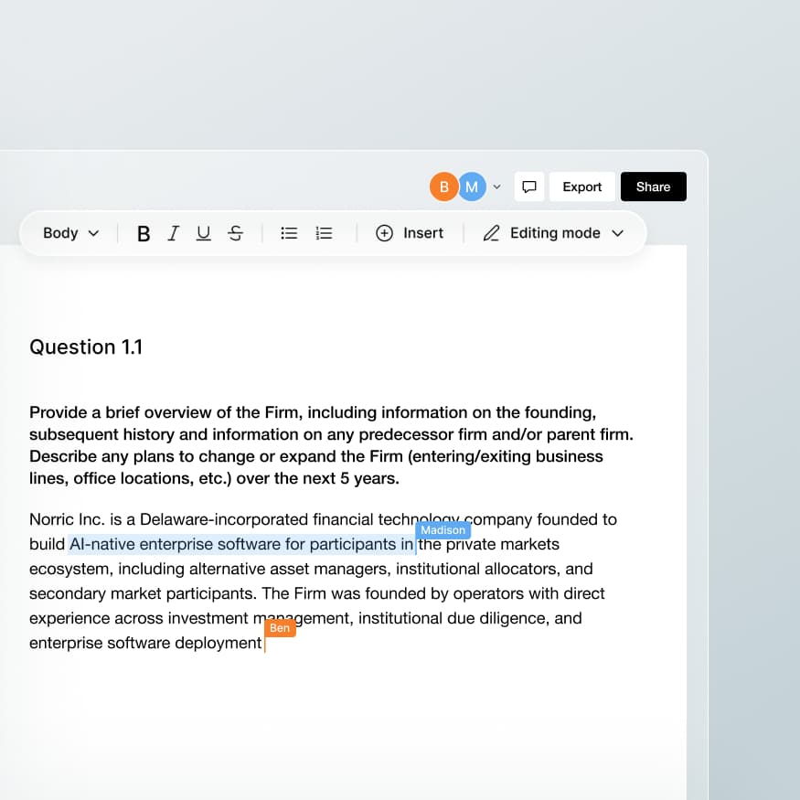 End-to-End Workflows