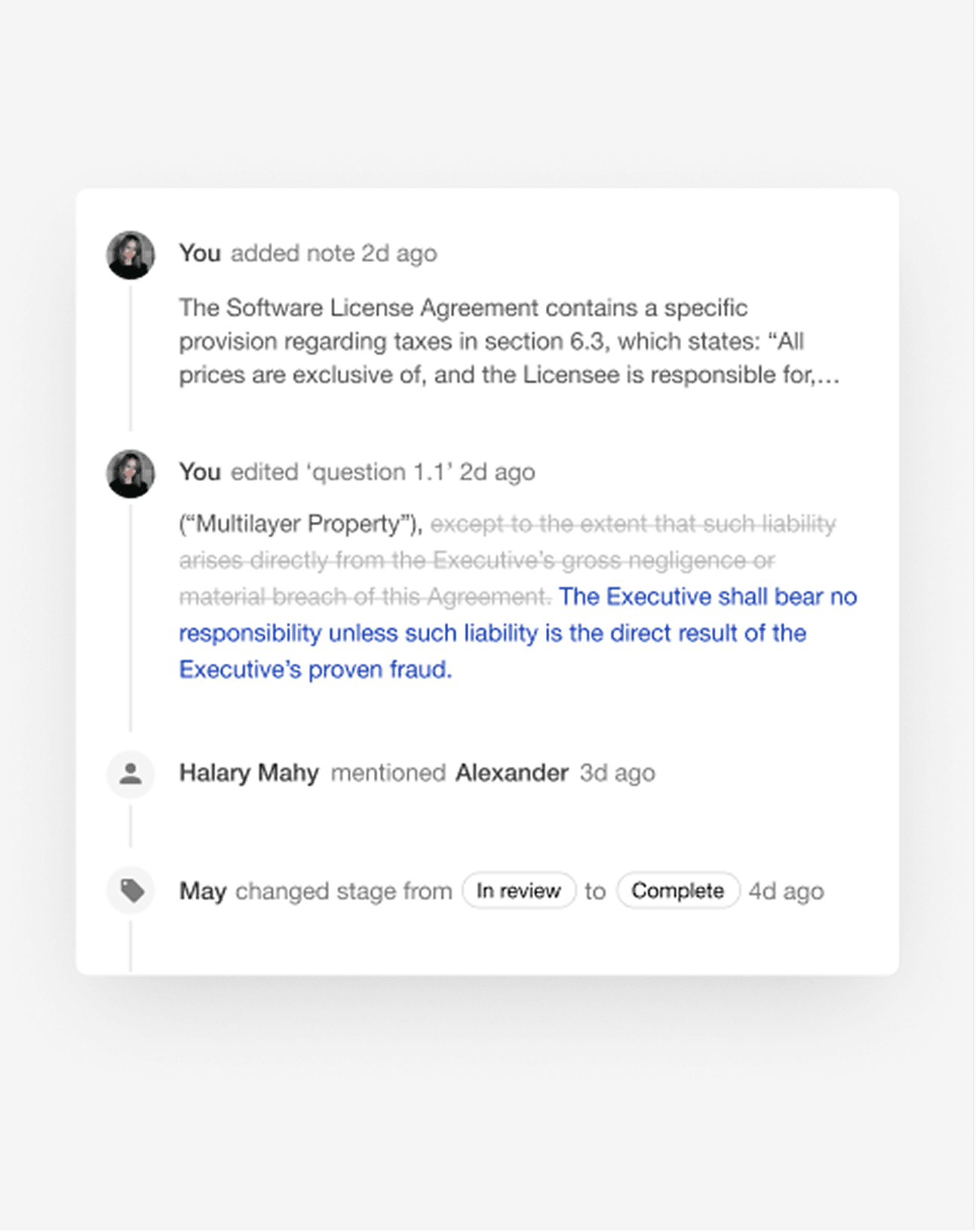 Audit Trails & History